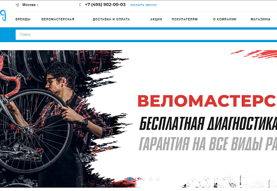 SEO продвижение сайта интернет-магазина велосипедов VELOGRAD